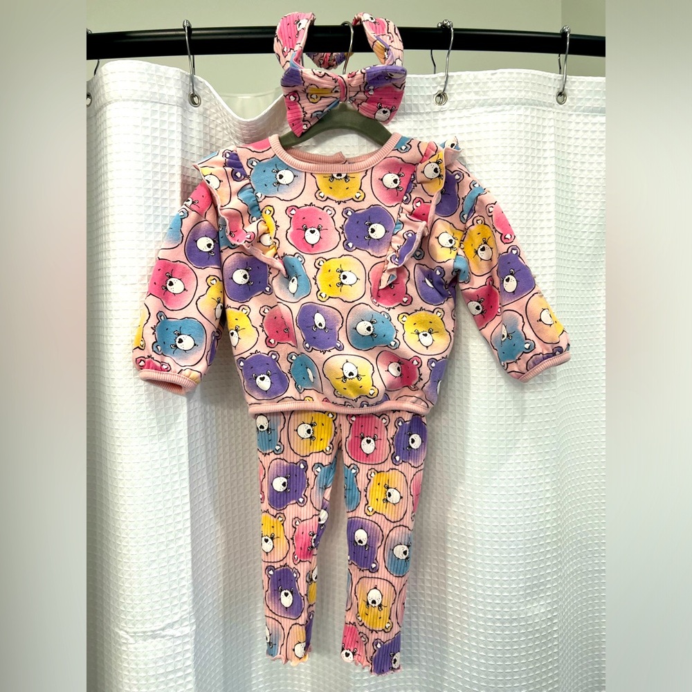 Care Bear Outfit with Headband Bow 12M